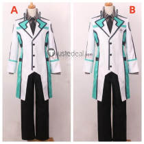 Mahouka Koukou no Rettousei Shiba Saijou Yoshida Hattori White High School Boys Uniform Cosplay Costumes