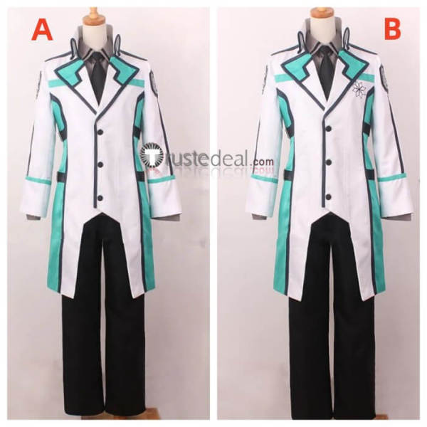 Mahouka Koukou no Rettousei Shiba Saijou Yoshida Hattori White High School Boys Uniform Cosplay Costumes