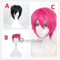 Adventure Time Marshall Lee the Vampire King Prince Gumball Pink Black Cosplay Wig