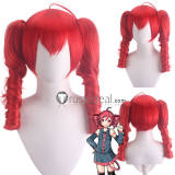 VOCALOID Kasane Teto Red Ponytails Twin Drills Cosplay Wig