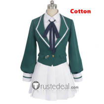 Zombie Land Saga Zonbi Rando Saga Lily Hoshikawa Green Cosplay Costume