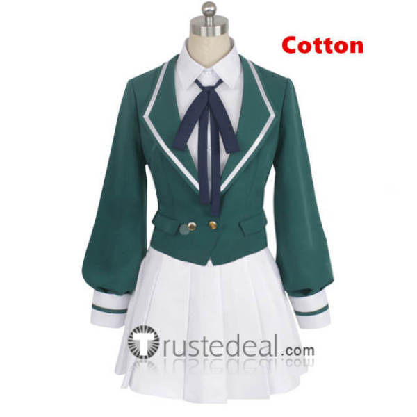 Zombie Land Saga Zonbi Rando Saga Lily Hoshikawa Green Cosplay Costume