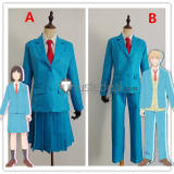 Skip and Loafer Sousuke Shima Mitsumi Iwakura Blue Uniform Cosplay Costume 2