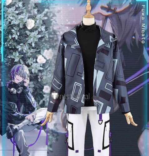 Vtuber Virtual YouTuber NIJISANJI Fuwa Minato Ready Steady Cosplay Costume