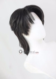 Lace Front Black Silver Grey Mullet Wolf Cut Middle Part Styled Wig