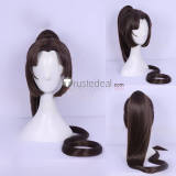 Onmyoji Yoto Hime Brown Purple Ponytail Cosplay Wigs