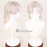 Lace Front Black Silver Grey Mullet Wolf Cut Middle Part Styled Wig