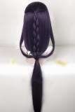 Onmyoji Yoto Hime Brown Purple Ponytail Cosplay Wigs