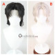 Lace Front Black Silver Grey Mullet Wolf Cut Middle Part Styled Wig