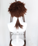 Code Kite Ashes of the Kingdom Sun Ce Brown Styled Cosplay Wigs