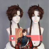 Code Kite Ashes of the Kingdom Sun Ce Brown Styled Cosplay Wigs