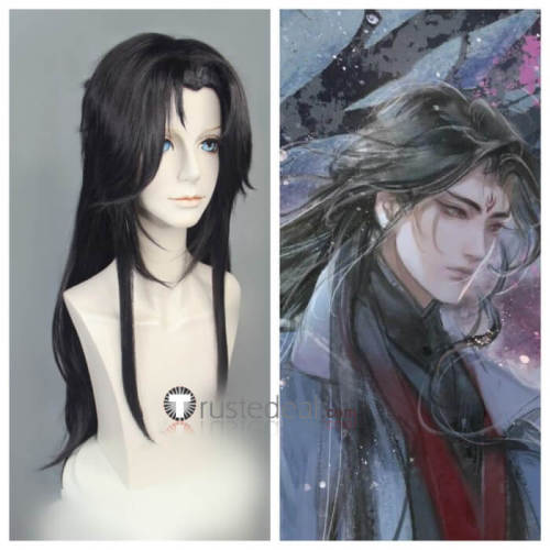The Scum Villain's Self-Saving System Thai Version Luo Binghe Black Styled Cosplay Wigs