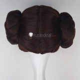 Star Wars Princess Leia Organa Padme Amidala Brown Styled Cosplay Wigs