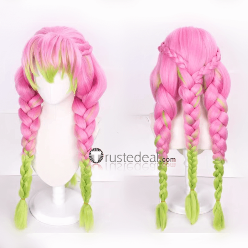 Kimetsu no Yaiba Demon Slayer Tanjiro Nezuko Kamado Zenitsu Agatsuma Mitsuri Kanroji Cosplay Wigs