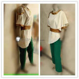 Pokemon Legends Arceus Volo White Green Cosplay Costume