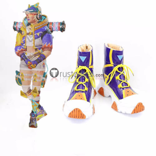 Apex Legends Thunder Kitty Wattson Purple Blue Black Red Cosplay Boots Shoes