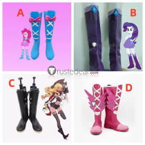 My Little Pony Equestria Girls Rainbow Dash Human Rarity Pinkie Pie Applejack Cosplay Boots Shoes