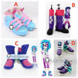 My Little Pony Equestria Girls Twilight Sparkle DJ Pon-3 Pinkie Pie Pink Purple Cosplay Boots Shoes
