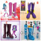 My Little Pony Equestria Girls Sonata Dusk Rainbow Dash Aria Blaze Adagio Dazzle Rock Cosplay Boots Shoes