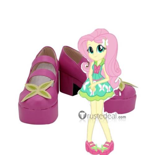 My Little Pony Equestria Girls Fluttershy Blue Green Dress Cosplay Costume