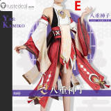 Genshin Impact Baal Raiden Ei Shogun Yae Miko Kujou Sara Sangonomiya Kokomi Cosplay Costumes