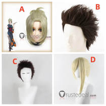 Gintama Hasegawa Taizou Kondou Isao Tsukuyo Blonde Brown Styled Cosplay Wig