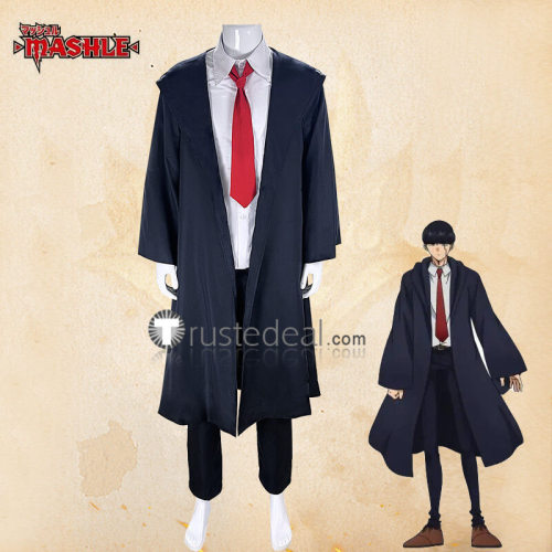 Mashle Magic and Muscles Mash Burnedead Lemon Irvine Blue Black Uniform Cosplay Costume