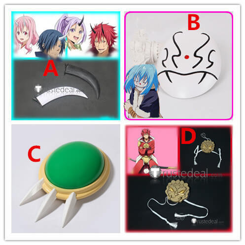 That Time I Got Reincarnated as a Slime Rimuru Shion Souei Benimaru Milim Nava Shuna Horns Shoulder Armor Chest Mask Copslay Props
