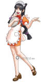 Phoenix Wright Ace Attorney Maya Fey Mayoi Ayasato Purple Maid Cosplay Costume