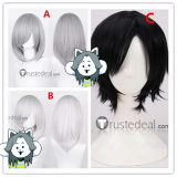Undertale Mettaton Temmie Black Grey Silver Cosplay Wig