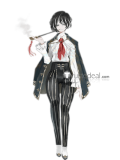 Library Of Ruina Moses Angela L Corp White Cosplay Costume