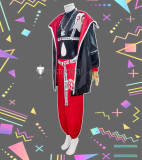 Vocaloid Magical Mirai 2023 Miku Hatsune Black Red Cosplay Costume