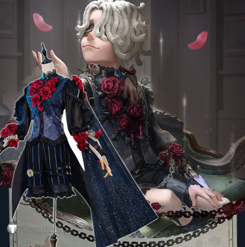 Jiangnan Identity V Psychologist Ada Mesmer Everlasting Night Patient Emil Luminary Goth Cosplay Costume