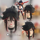 KILL la KILL Ryuko Matoi Fighting Kamui Senketsu Styled Black Blue Red Cosplay Wig