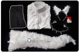 Vtuber Nijisanji ChroNoiR Kanae Kuzuha Reunion White Black Neko Cosplay Costume