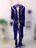 Code Geass Lelouch of the Rebellion Zero Black Knights Purple Blue Cosplay Costume 2