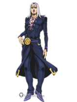 Jojo's Bizarre Adventure Vento Aureo Leone Abbacchio Black Suede Cosplay Costume