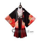 Genshin Impact The Five Kasen Kaedehara Kazuha Akahito Scarlet Man Kimono Cosplay Costume