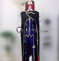 Code Geass Lelouch of the Rebellion Zero Black Knights Purple Blue Cosplay Costume 2