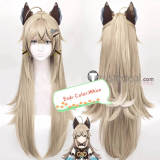Genshin Impact Kirara Cosplay Brown Cosplay Wig Tails