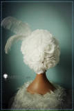 Black Butler Kuroshitsuji Book of Circus Doll White Dress Cosplay Costume Umbrella 3