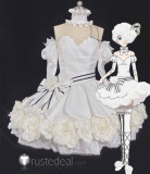 Black Butler Kuroshitsuji Book of Circus Doll White Lolita Dress Cosplay Costume 2