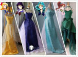 Sailor Moon Sailor Saturn Mercury Pluto Jupiter Venus Mars Uranus Neptune Princess Formal Gown Cosplay Costume
