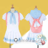 Pokemon Ultra Sun and Ultra Moon Lillie White and Blue Cosplay Costume 2