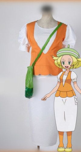 Pokemon Black and White Bianca Cosplay Costume