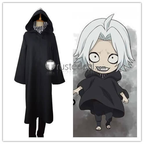 Tokyo Ghoul Re Season 3 Owl Takizawa Seidou Black Robe Cosplay Costume Wig
