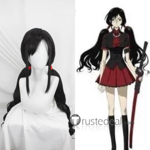 Blood C Saya Kisaragi Black Styled Cosplay Wig