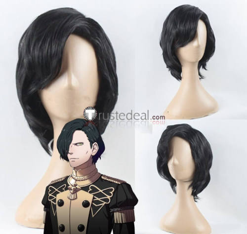 Fire Emblem Three Houses Hubert Hapi Claude von Riegan Styled Red Black Cosplay Wig