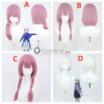Vtuber Virtual YouTuber KAF Pink White Cosplay Wig