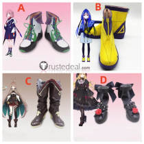 Vtuber Virtual Youtuber Kaf Nanashi Mumei Uzuki Kou Female Cosplay Shoes Boots